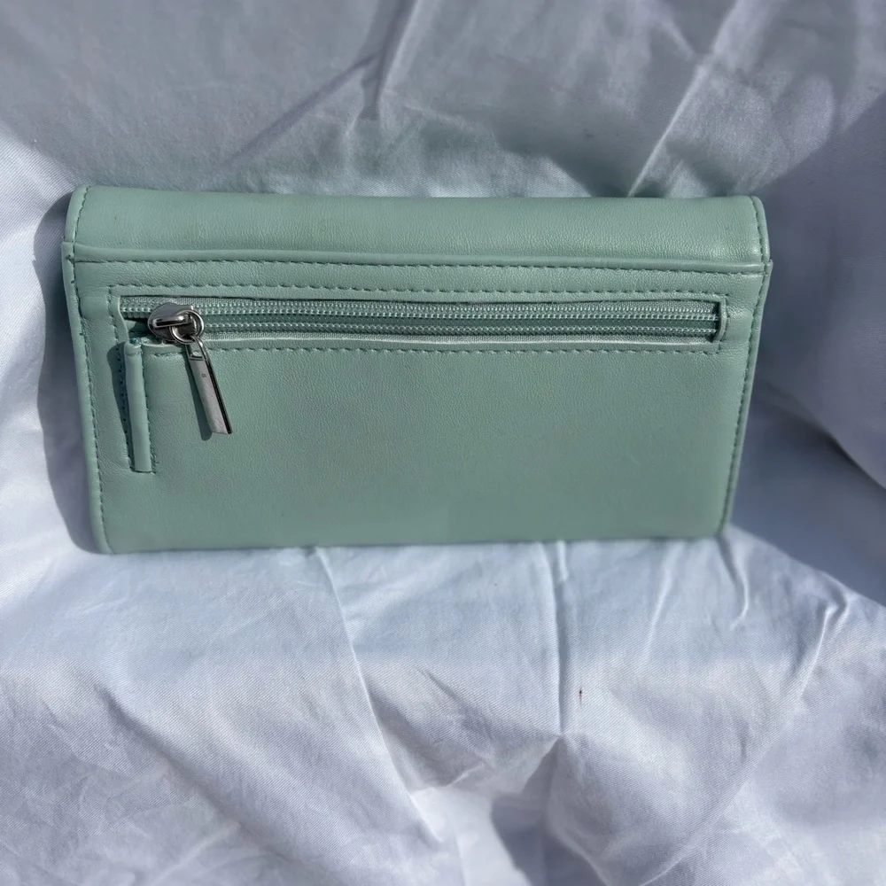 Green Wallet with Infinity Clasp